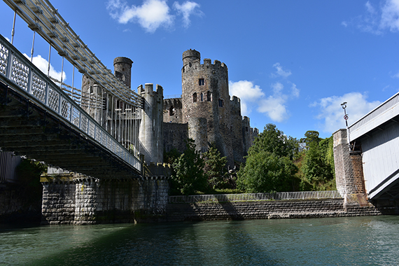 Conwy Castle and its bridges