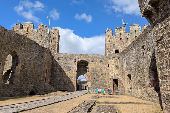 The outer ward at Conwy Castle