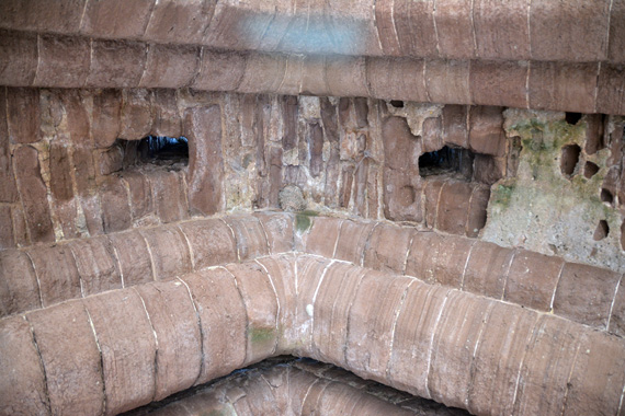 Murder Holes in the Gatehouse Ceiling of Goodrich Castle