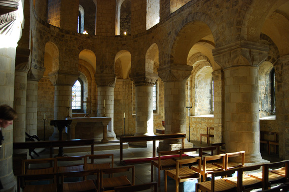 The inside of the Chapel of St John the Evangelist at the Tower of London