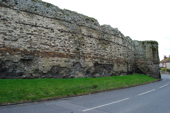 Roman Walls around Pevensey Castle
