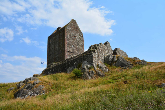 Smailholm Tower in Scotland